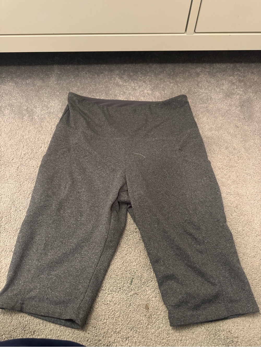 & Other Stories Dark Gray Stretch Bike Shorts